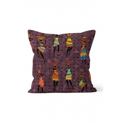 K-189 Etnik Kadınlar Çift Tarafı Baskılı Kırlent Kılıfı K-189 Etnik Kadınlar Çift Tarafı Baskılı Kırlent Kılıfı