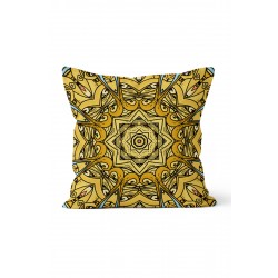 K-197 Flake Mandala  Çift Tarafı Baskılı Kırlent Kılıfı K-197 Flake Mandala  Çift Tarafı Baskılı Kırlent Kılıfı