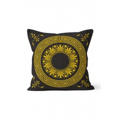 K-225 Gold Yelow Mandala Çift Tarafı Baskılı Kırlent Kılıfı K-225 Gold Yelow Mandala Çift Tarafı Baskılı Kırlent Kılıfı