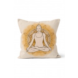 K-255 Krem Yoga Çift Tarafı Baskılı Kırlent Kılıfı K-255 Krem Yoga Çift Tarafı Baskılı Kırlent Kılıfı