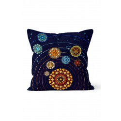 K-277 Mandala ve Güneş Sistemi Çift Tarafı Baskılı Kırlent Kılıfı K-277 Mandala ve Güneş Sistemi Çift Tarafı Baskılı Kırlent Kılıfı