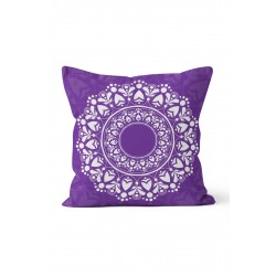 K-293 Mor Mandala Çift Tarafı Baskılı Kırlent Kılıfı K-293 Mor Mandala Çift Tarafı Baskılı Kırlent Kılıfı