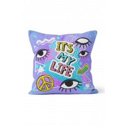 K-300 My Life Çift Tarafı Baskılı Kırlent Kılıfı K-300 My Life Çift Tarafı Baskılı Kırlent Kılıfı