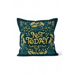 K-306 Not Today Floral Çift Tarafı Baskılı Kırlent Kılıfı K-306 Not Today Floral Çift Tarafı Baskılı Kırlent Kılıfı