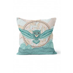 K-314 Owl Sea Blue Çift Tarafı Baskılı Kırlent Kılıfı K-314 Owl Sea Blue Çift Tarafı Baskılı Kırlent Kılıfı