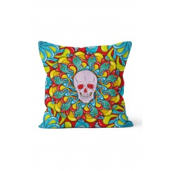 K-316 Pattern Skull Çift Tarafı Baskılı Kırlent Kılıfı K-316 Pattern Skull Çift Tarafı Baskılı Kırlent Kılıfı