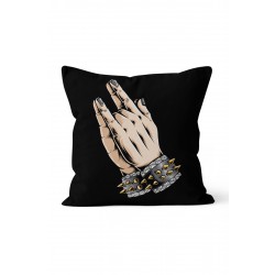 K-325 Praying Metal Hand Çift Tarafı Baskılı Kırlent Kılıfı K-325 Praying Metal Hand Çift Tarafı Baskılı Kırlent Kılıfı