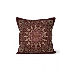K-341 Red Ornament Mandala Çift Tarafı Baskılı Kırlent Kılıfı K-341 Red Ornament Mandala Çift Tarafı Baskılı Kırlent Kılıfı