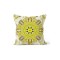 K-345 Retro Yellow Mandala Çift Tarafı Baskılı Kırlent Kılıfı