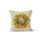 K-381 Sunflower Flower Çift Tarafı Baskılı Kırlent Kılıfı