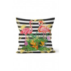 K-403 Tropikal Flamingo Çift Tarafı Baskılı Kırlent Kılıfı K-403 Tropikal Flamingo Çift Tarafı Baskılı Kırlent Kılıfı