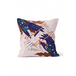 K-413 Vector Tropikal Hand Çift Tarafı Baskılı Kırlent Kılıfı K-413 Vector Tropikal Hand Çift Tarafı Baskılı Kırlent Kılıfı