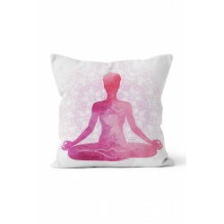 K-418 White Yogi Çift Tarafı Baskılı Kırlent Kılıfı K-418 White Yogi Çift Tarafı Baskılı Kırlent Kılıfı