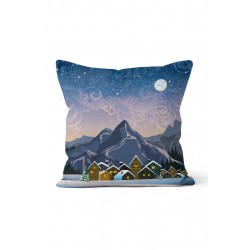 K-419 Winter Landspace Çift Tarafı Baskılı Kırlent Kılıfı K-419 Winter Landspace Çift Tarafı Baskılı Kırlent Kılıfı