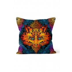 K-421 Wolf Mandala Çift Tarafı Baskılı Kırlent Kılıfı K-421 Wolf Mandala Çift Tarafı Baskılı Kırlent Kılıfı