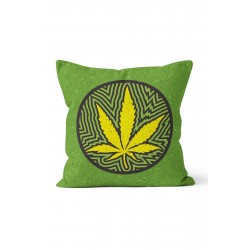 K-425 Yeşil Sarı Yaprak Çift Tarafı Baskılı Kırlent Kılıfı K-425 Yeşil Sarı Yaprak Çift Tarafı Baskılı Kırlent Kılıfı