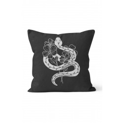 K-426 Yılan ve Çiçekler Çift Tarafı Baskılı Kırlent Kılıfı K-426 Yılan ve Çiçekler Çift Tarafı Baskılı Kırlent Kılıfı