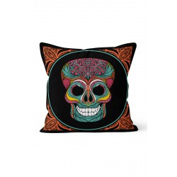 K-482 Skull Trip Çift Tarafı Baskılı Kırlent Kılıfı K-482 Skull Trip Çift Tarafı Baskılı Kırlent Kılıfı