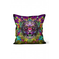 K-496 Renkli Kaplan Çift Tarafı Baskılı Kırlent Kılıfı K-496 Renkli Kaplan Çift Tarafı Baskılı Kırlent Kılıfı