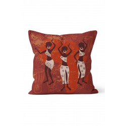 K-499 Red African Çift Tarafı Baskılı Kırlent Kılıfı K-499 Red African Çift Tarafı Baskılı Kırlent Kılıfı