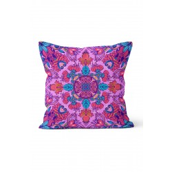 K-504 Pembe Mandala Çift Tarafı Baskılı Kırlent Kılıfı K-504 Pembe Mandala Çift Tarafı Baskılı Kırlent Kılıfı
