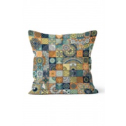 K-510 Patchwork Mandala Çift Tarafı Baskılı Kırlent Kılıfı K-510 Patchwork Mandala Çift Tarafı Baskılı Kırlent Kılıfı