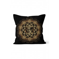 K-522 Om Mandala Çift Tarafı Baskılı Kırlent Kılıfı K-522 Om Mandala Çift Tarafı Baskılı Kırlent Kılıfı