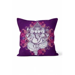 K-526 Mor Ganeşa Çift Tarafı Baskılı Kırlent Kılıfı K-526 Mor Ganeşa Çift Tarafı Baskılı Kırlent Kılıfı