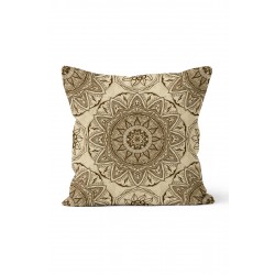 K-551 Latte Mandala Çift Tarafı Baskılı Kırlent Kılıfı K-551 Latte Mandala Çift Tarafı Baskılı Kırlent Kılıfı