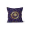 K-554 Lacivert Astroloji Çift Tarafı Baskılı Kırlent Kılıfı