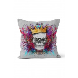 K-562 King Skull Çift Tarafı Baskılı Kırlent Kılıfı K-562 King Skull Çift Tarafı Baskılı Kırlent Kılıfı