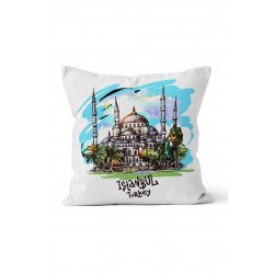 K-564 İstanbul Turkey Çift Tarafı Baskılı Kırlent Kılıfı K-564 İstanbul Turkey Çift Tarafı Baskılı Kırlent Kılıfı