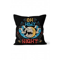 K-569 Holy Night Moon Çift Tarafı Baskılı Kırlent Kılıfı K-569 Holy Night Moon Çift Tarafı Baskılı Kırlent Kılıfı