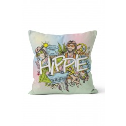 K-572 Hippi Festivali Çift Tarafı Baskılı Kırlent Kılıfı K-572 Hippi Festivali Çift Tarafı Baskılı Kırlent Kılıfı