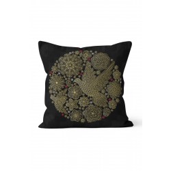 K-586 Gold Bİrd Çift Tarafı Baskılı Kırlent Kılıfı K-586 Gold Bİrd Çift Tarafı Baskılı Kırlent Kılıfı