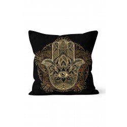 K-599 Fatmanın Eli Mandala Çift Tarafı Baskılı Kırlent Kılıfı K-599 Fatmanın Eli Mandala Çift Tarafı Baskılı Kırlent Kılıfı