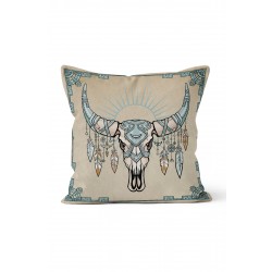 K-600 Etnik Boğa Çift Tarafı Baskılı Kırlent Kılıfı K-600 Etnik Boğa Çift Tarafı Baskılı Kırlent Kılıfı