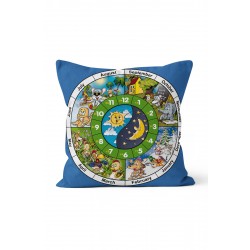 K-605 Eğitici Aylar Çift Tarafı Baskılı Kırlent Kılıfı K-605 Eğitici Aylar Çift Tarafı Baskılı Kırlent Kılıfı