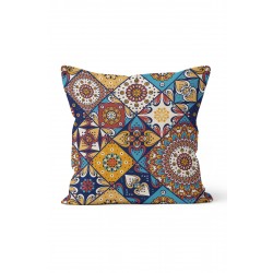 K-614 Dekoratif Mandala Çift Tarafı Baskılı Kırlent Kılıfı K-614 Dekoratif Mandala Çift Tarafı Baskılı Kırlent Kılıfı