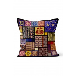 K-630 Boho Patchwork Çift Tarafı Baskılı Kırlent Kılıfı K-630 Boho Patchwork Çift Tarafı Baskılı Kırlent Kılıfı