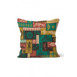 K-649 Aztek Patchwork Çift Tarafı Baskılı Kırlent Kılıfı K-649 Aztek Patchwork Çift Tarafı Baskılı Kırlent Kılıfı