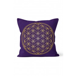 K-664 Altın Yaşam Çiçeği Çift Tarafı Baskılı Kırlent Kılıfı K-664 Altın Yaşam Çiçeği Çift Tarafı Baskılı Kırlent Kılıfı