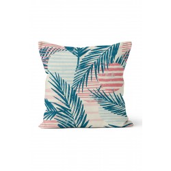 K-673 Tropikal Kırmızı Mavi Çift Tarafı Baskılı Kırlent Kılıfı K-673 Tropikal Kırmızı Mavi Çift Tarafı Baskılı Kırlent Kılıfı