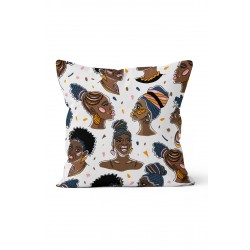 K-678 Afrikalı Kadınlar Çift Tarafı Baskılı Kırlent Kılıfı K-678 Afrikalı Kadınlar Çift Tarafı Baskılı Kırlent Kılıfı