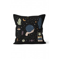 K-691 Astronomik Spiritüel Semboller Çift Tarafı Baskılı Kırlent Kılıfı K-691 Astronomik Spiritüel Semboller Çift Tarafı Baskılı Kırlent Kılıfı