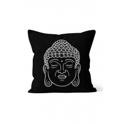 K-707 Buddha Siyah Beyaz Çift Tarafı Baskılı Kırlent Kılıfı K-707 Buddha Siyah Beyaz Çift Tarafı Baskılı Kırlent Kılıfı