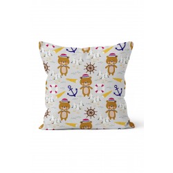 K-718 Denizci Tatlı Küçük Ayılar Çift Tarafı Baskılı Kırlent Kılıfı K-718 Denizci Tatlı Küçük Ayılar Çift Tarafı Baskılı Kırlent Kılıfı