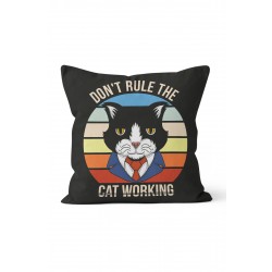 K-890 Kedi Cat Working Çift Tarafı Baskılı Kırlent Kılıfı K-890 Kedi Cat Working Çift Tarafı Baskılı Kırlent Kılıfı