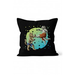 K-891 Kedi Kavgası Çift Tarafı Baskılı Kırlent Kılıfı K-891 Kedi Kavgası Çift Tarafı Baskılı Kırlent Kılıfı