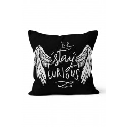 K-923 Melek Kanadı Çift Tarafı Baskılı Kırlent Kılıfı